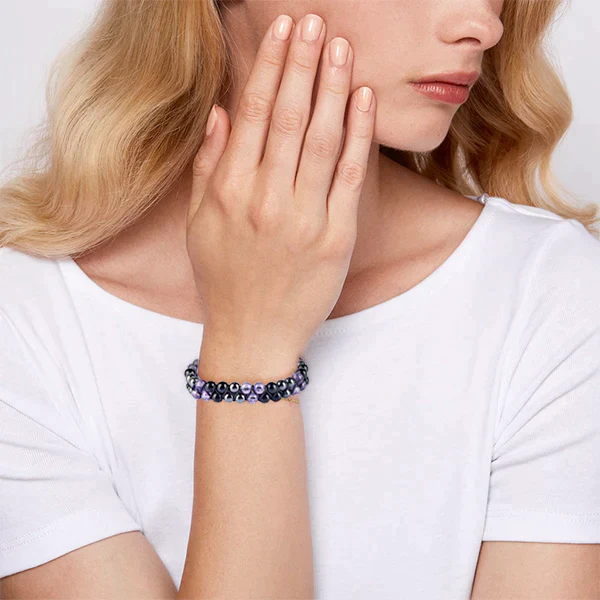 CC™Metaphy DoubleAmethyst Beaded Bracelet - Image 4