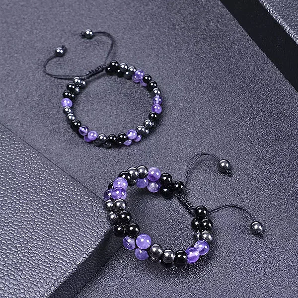 CC™Metaphy DoubleAmethyst Beaded Bracelet - Image 5