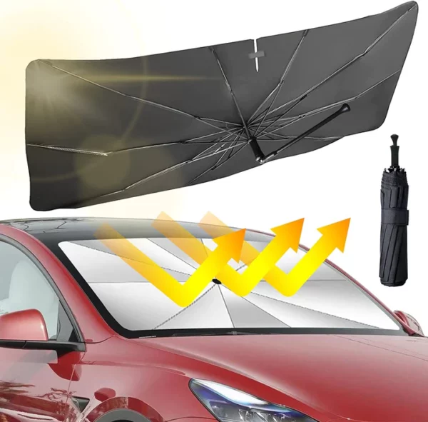 Зонт от солнца на лобовое стекло автомобиля