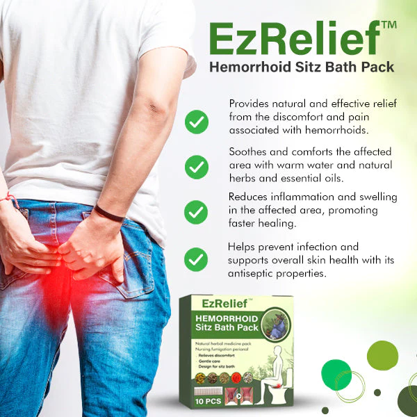 EzRelief™ হেমোরয়েড সিটজ বাথ প্যাক