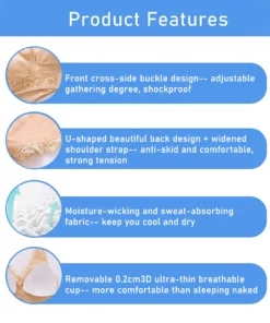 Fivfivgo™ formender seidiger Bügel-BH aus Turmalin