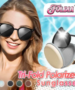 Foldia™ Tri-Fold ແວ່ນຕາກັນແດດ Polarized