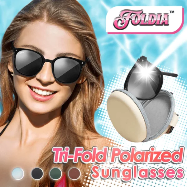 Óculos de sol polarizados Foldia™ com três dobras