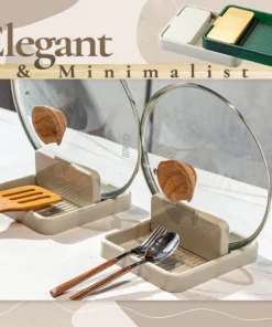 Folding Kitchen Pot Lid and Spatula Rest