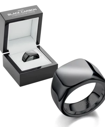 Anel Titan Ring de limpeza GFOUK™ Black Carbon Lvmphvity