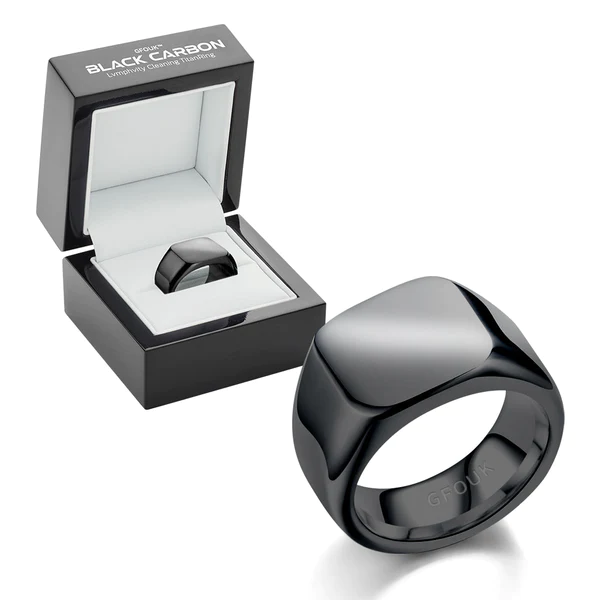 Anel Titan Ring de limpeza GFOUK™ Black Carbon Lvmphvity
