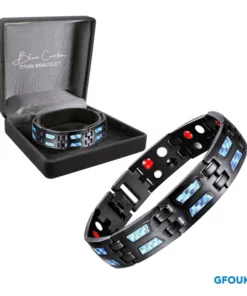 Blau Carbon TitanArmband