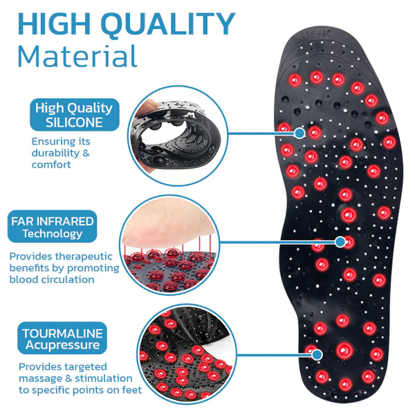 Peaufit™ TitanVein Far Infrared Tourmaline Acupressure Insoles - Image 6