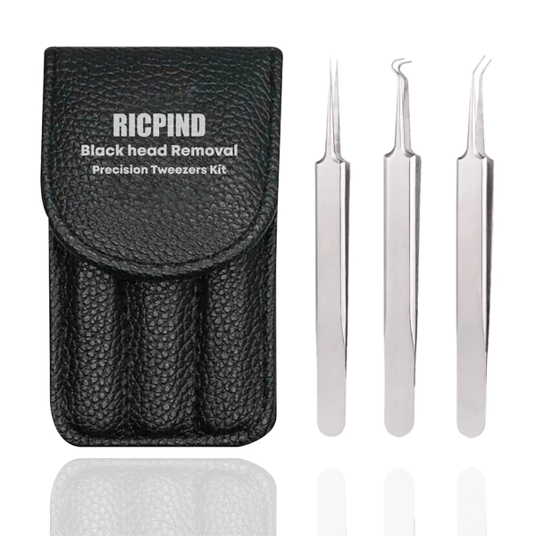 Ricpind BlackheadRemoval Precision TweezersKit