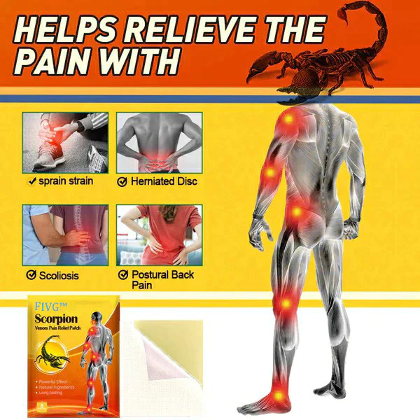 Scorpion Venom Pain Relief Patch - Image 5