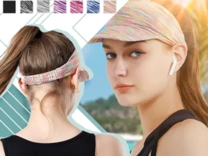 Sports Sun Visor Ponytail Headband Cap
