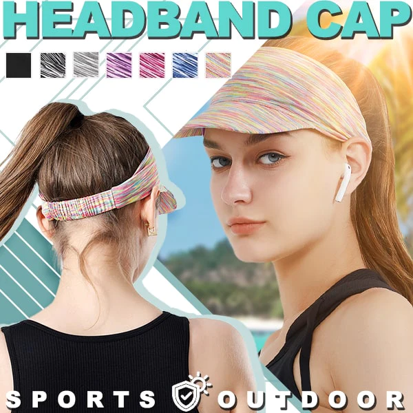 Sports Sun Visor Ponytail Headband Cap