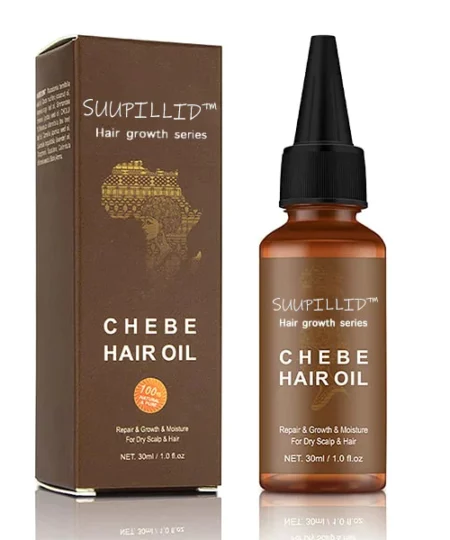 Suupillid™ વાળની ​​વૃદ્ધિ આફ્રિકન ચેબે હેર કેર એસેન્શિયલ્સ સેટ