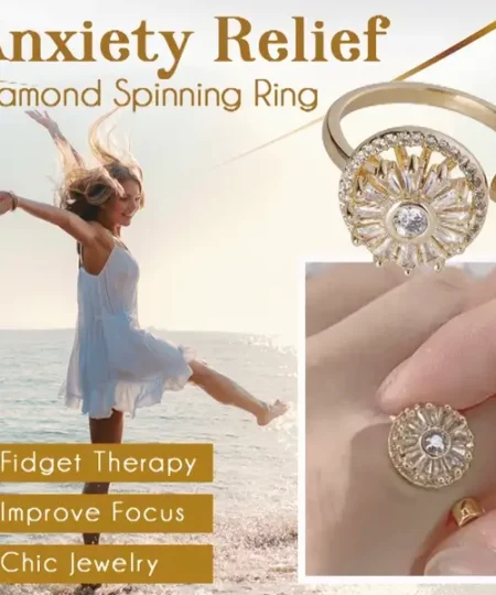 ZenSpinz Diamond Anti-Anxiety Ring