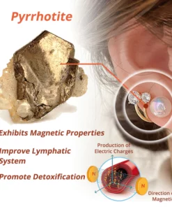Alternative view of flysmus™ Lymphvity MagneTherapy Pyrrhotite Ohrringe