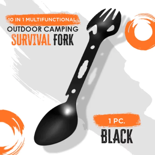 10 Sa 1 Multifunctional Outdoor Camping Survival Fork
