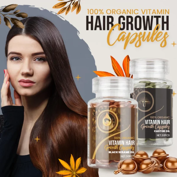 100% organic Vitamin Hair Growth capsules