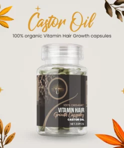 Cápsulas 100% orgânicas de vitamina para o crescimento do cabelo