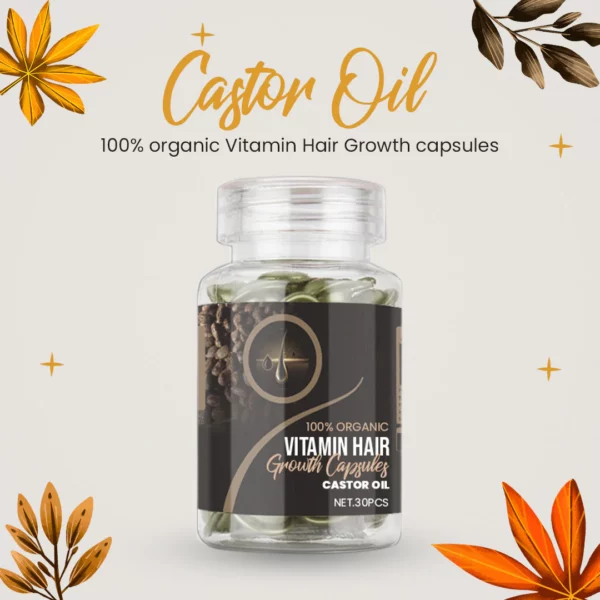 100% organic Vitamin Hair Growth capsules