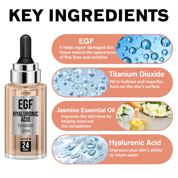 ATTDX EGF Hyaluronic Acid Foundation Serum