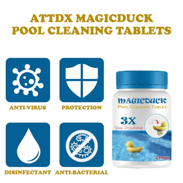 Tabletas de limpieza de piscinas ATTDX MagicDuck