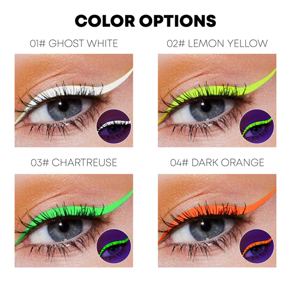 I-ATTDX Neon Liquid Waterproof UVGlow Eyeliner