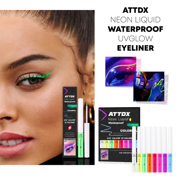 ATTDX Neon tekuća vodootporna UV Glow olovka za oči