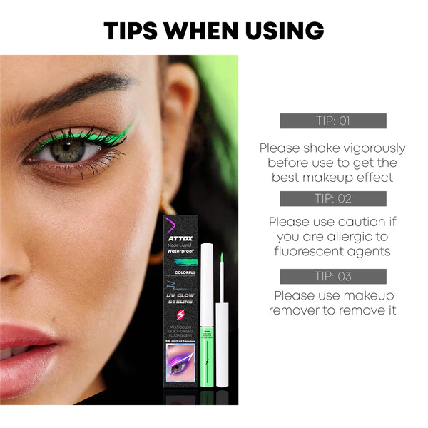 ATTDX Neon Liquid Waterproof UVGlow Eyeliner