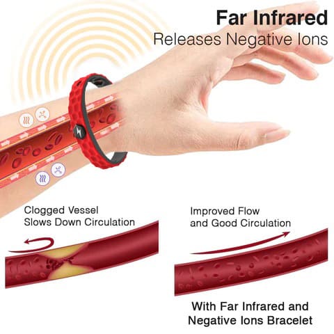 Afiz™ langt infrarøde negative ioner-armbånd