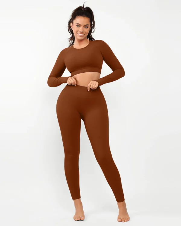 Set Legging Lengê Dirêj & Bejê Bilind AirWear