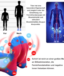Fivfivgo™ Ferninfrarot Gral Titanium Ion Booster Socken