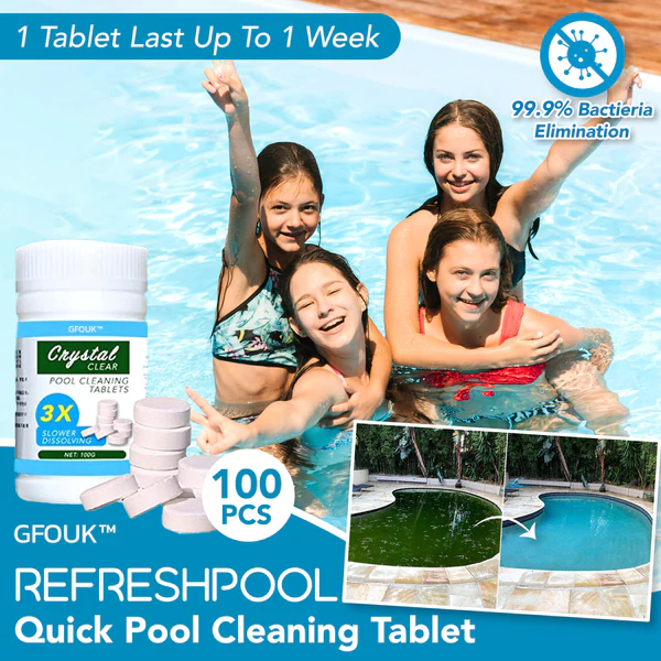 Compressa per la pulizia rapida della piscina GFOUK™ RefreshPool