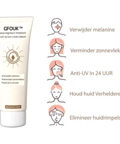 GFOUK™ Anti-Pigment SPF 50 Probiotische Dagcrème