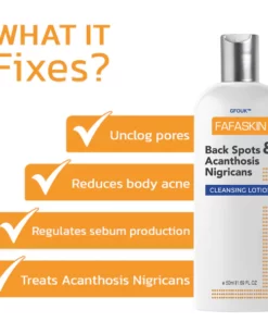 GFOUK™ FAFASKIN Rückenflecken und Akanthose Nigricans Reinigungslotion