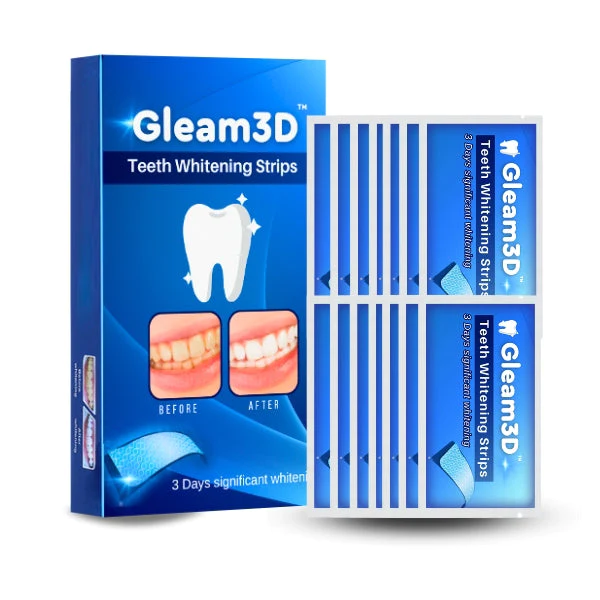 Gleam3D™ દાંત સફેદ કરવાની પટ્ટીઓ