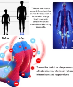 HIGHERSOCKS®2023 Upgraded Far Infrared Schorl Titanium Ion Heightening Booster Socks