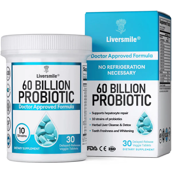 Liversmile® қарқынды антиоксидантты бауырды тазартатын ауызша пробиотиктер