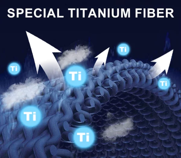 Mitjons reforçadors d'augment d'ions de titani LuckySong® 2023 Far Infrared Schorl