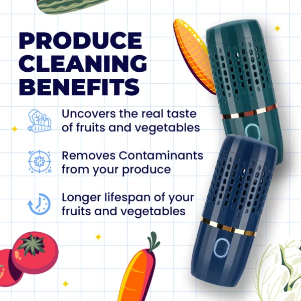 MasterPure™ Ultradźwiękowa maszyna do czyszczenia owoców i warzyw Oczyszczanie jonami OH
