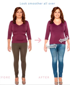 PlusSize High Compression DenimPrint Leggings