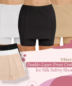 VSecret Double-Layer Front Crotch Shaping Shorts