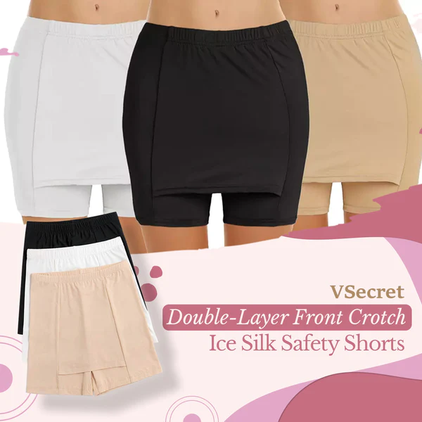 VSecret Double-Layer Front Crotch Shaping Shorts