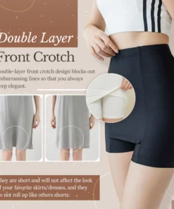 VSecret Double-Layer Front Crotch Shaping Shorts