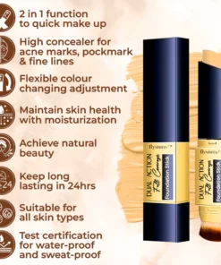 flysmus™ Dual Action Full Coverage Foundation Stick