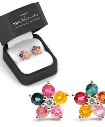 flysmus™ IONs Rejuvenating Tourmaline Infrared Lymphvity Earrings