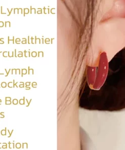 lymphatic activity hoop earrings