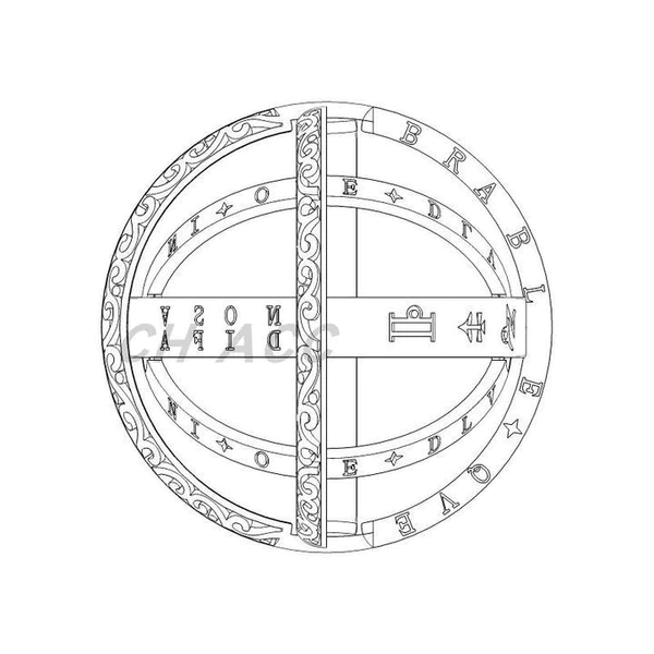 Tysk astronomisk ring fra 16-tallet