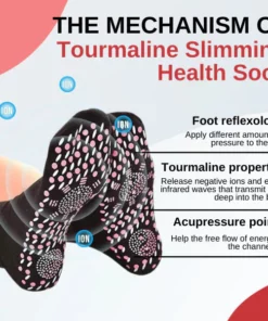 AFIZTM Tourmaline Lymphvity Slimming Health Sock