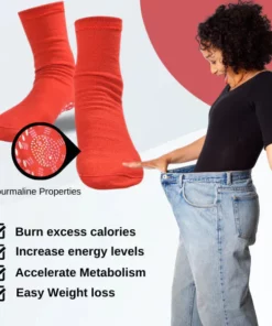 AFIZTM Tourmaline Lymphvity Slimming Health Sock