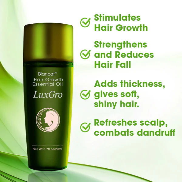 Aceite esencial para o crecemento do cabelo Biancat™ LuxGro